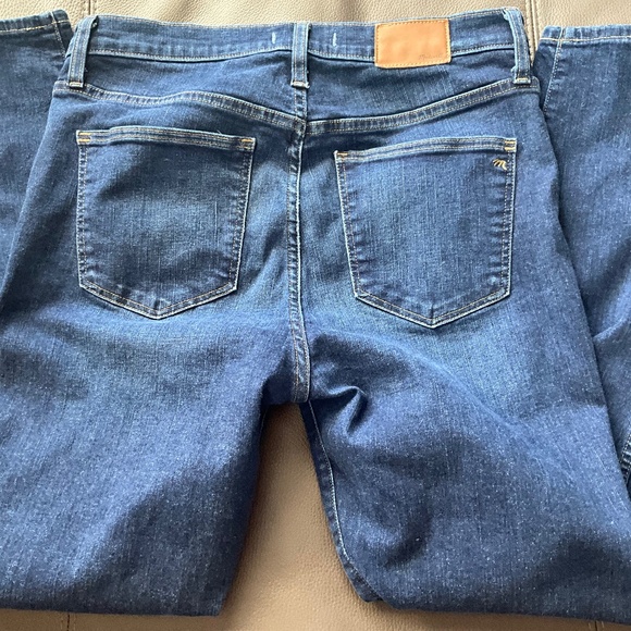 Madewell Women’s 31 10” High-Rise Skinny Jeans Distressed Minimalist Basic Blue - Picture 5 of 13